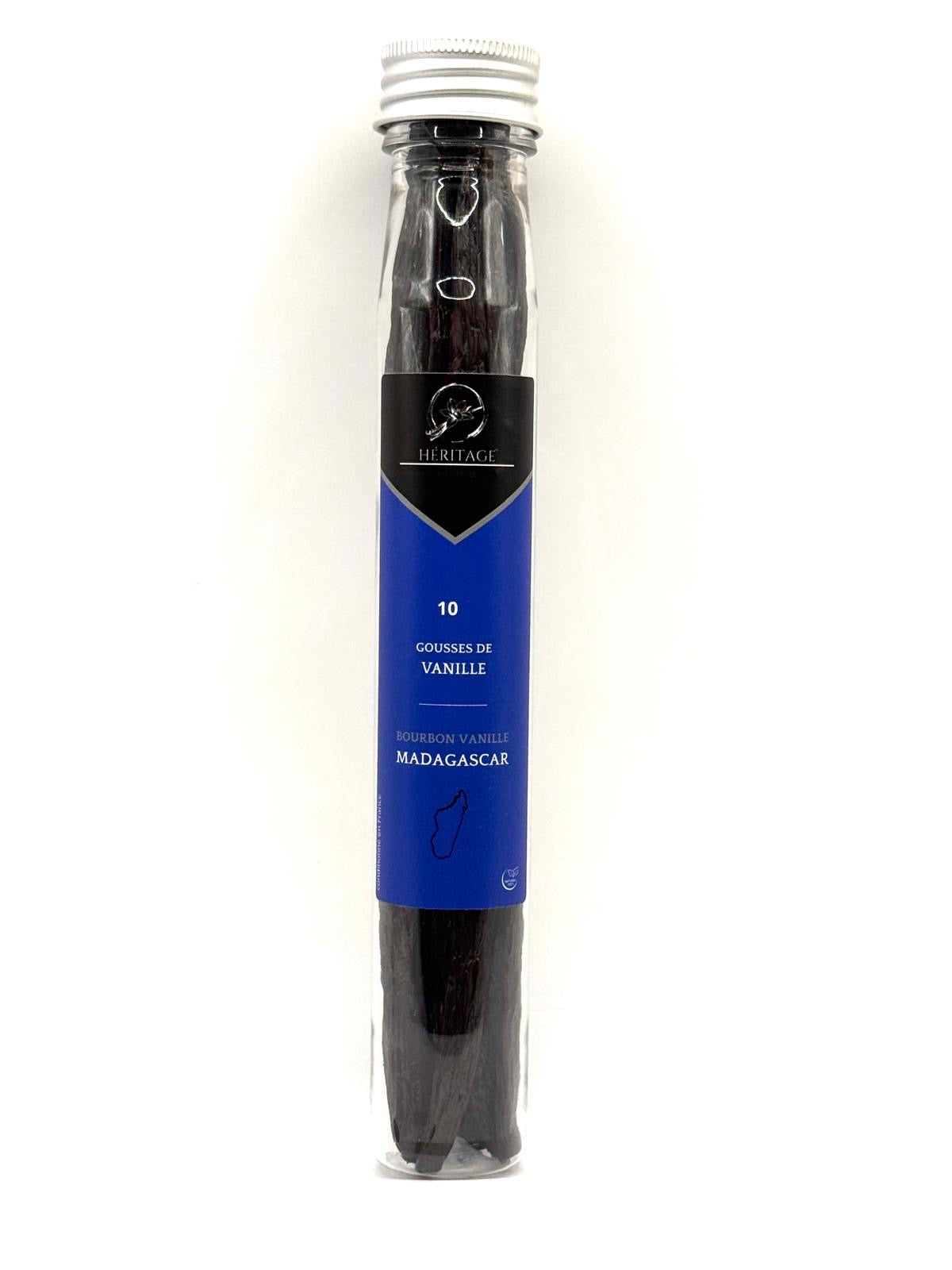 Tube de 10 Gousses de Vanille Bourbon de Madagascar – Qualité Gourmet Premium